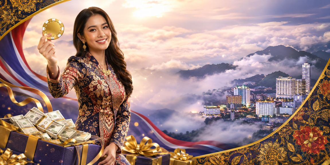 Suasana kasino hiburan bergaya batik di Genting Highlands